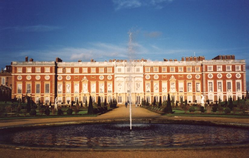 Hampton Court near London.