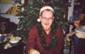 Simon as Santa on Christmas Day 2000.