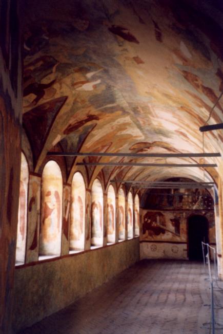 Frescos inside the buildings of Rostov kremlin