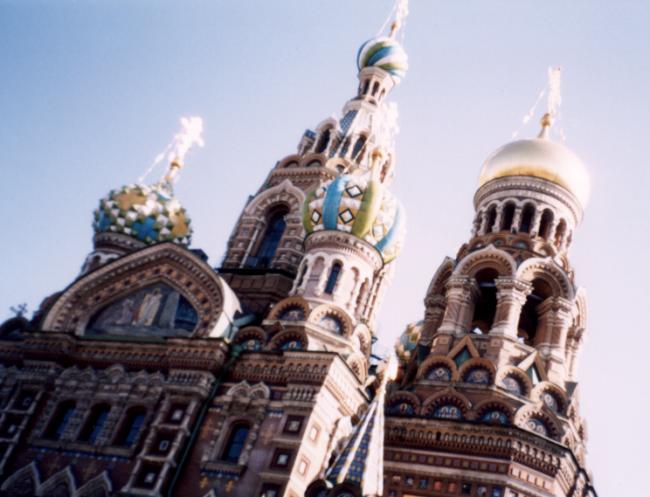 Wonderful domes on Church on Spilled Blood