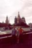 Nate, Jen and Holly in front of St Basil's