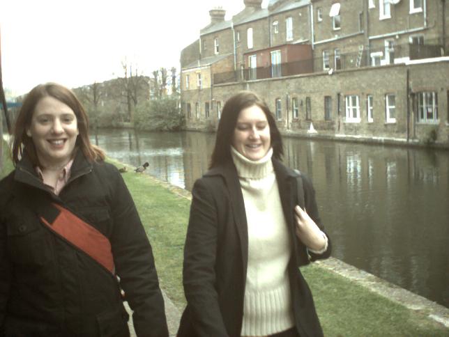 Amberley and Holly on the canal