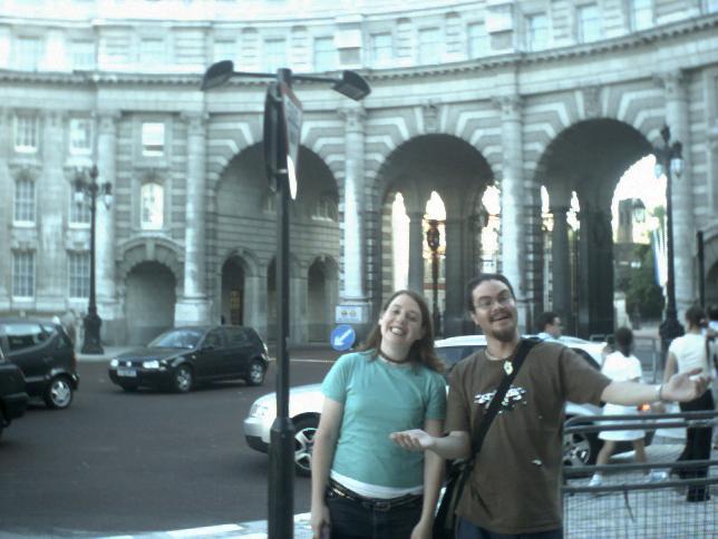 Holly and Seb on The Mall