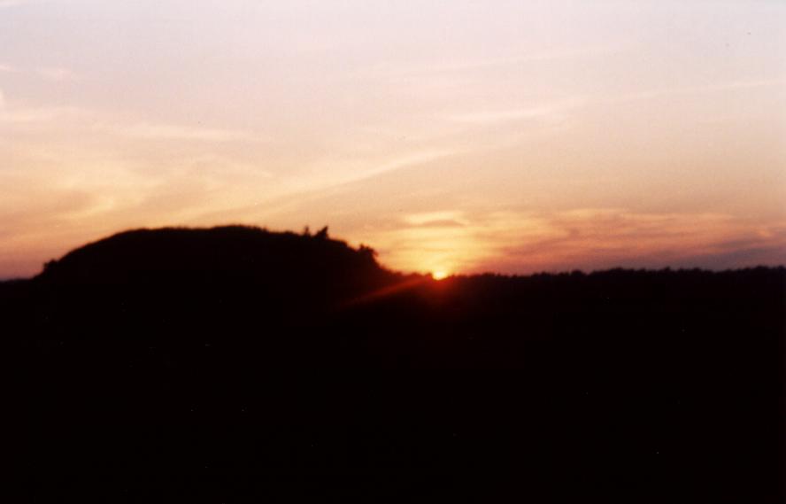 The National Trust even laid on a beautiful sunset