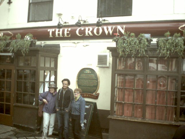 Diedre, Michael and Louise at the pub