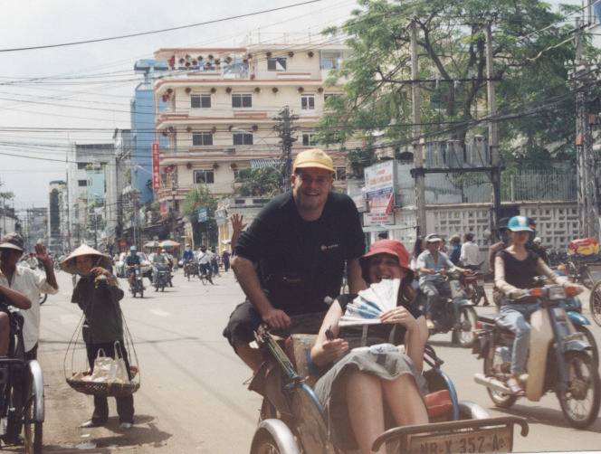 No gears, difficult steering.  Who'd want to be a cyclo driver?