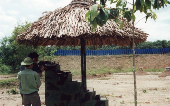 Shooting an AK47 at Cu Chi.