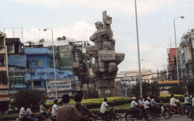 I love this futurist statue.  The Soviet influence.